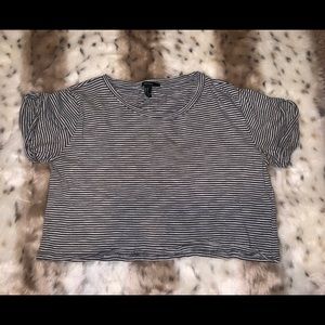 (Forever 21) striped crop top